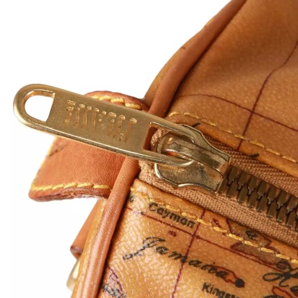 Authentic Alviero Martini Classe world map brown Boston bag - Picture 6 of 16